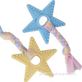 Puzzle Star TPR de dentes de corda de corda brinquedo para cachorro